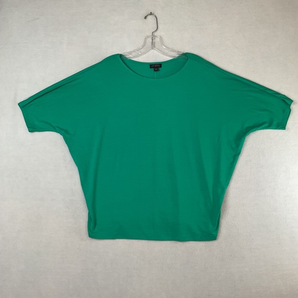 J.Jill Tops - J.Jill Wearever Bright Jade Green Dolman Sleeve Scoop Neck Top NEW Small